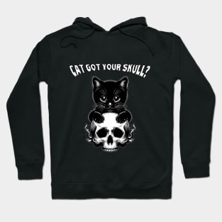 A Cute Black Cat Got Its Skull Hoodie